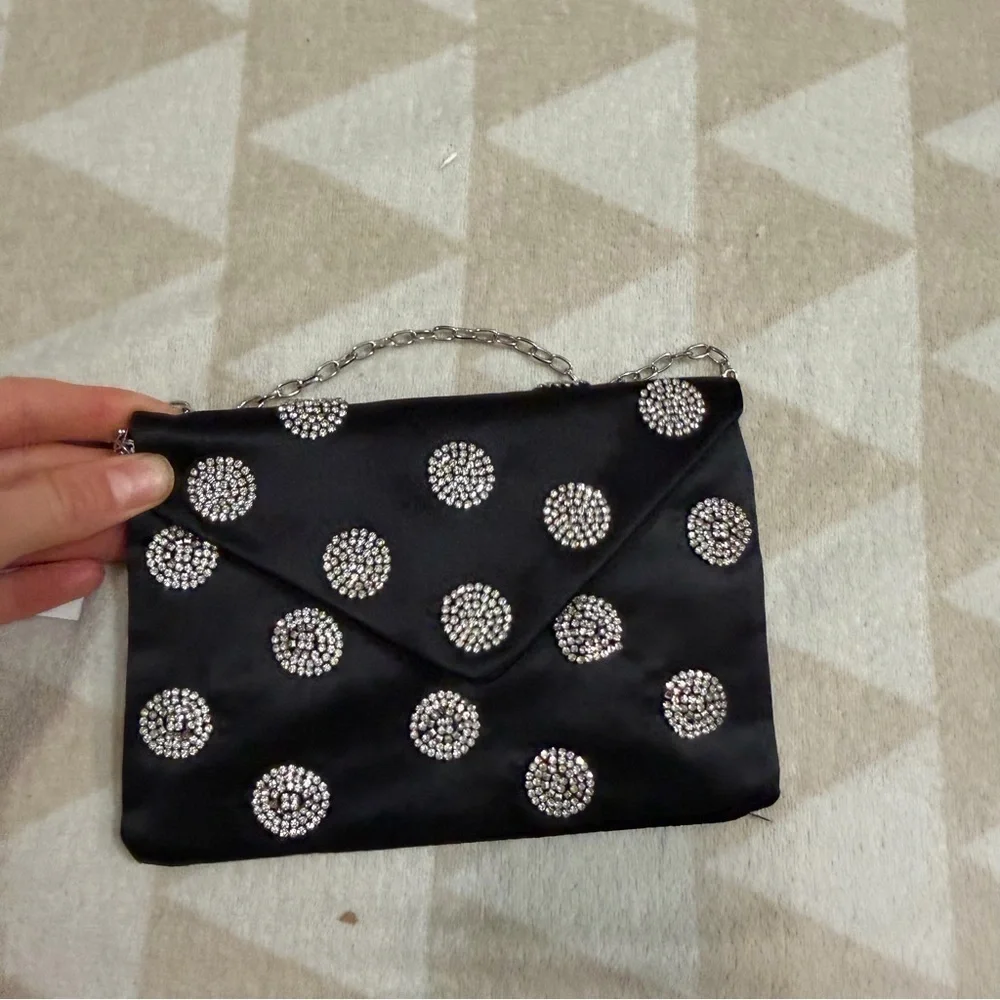 J crew Girls' embellished satin envelope clutch